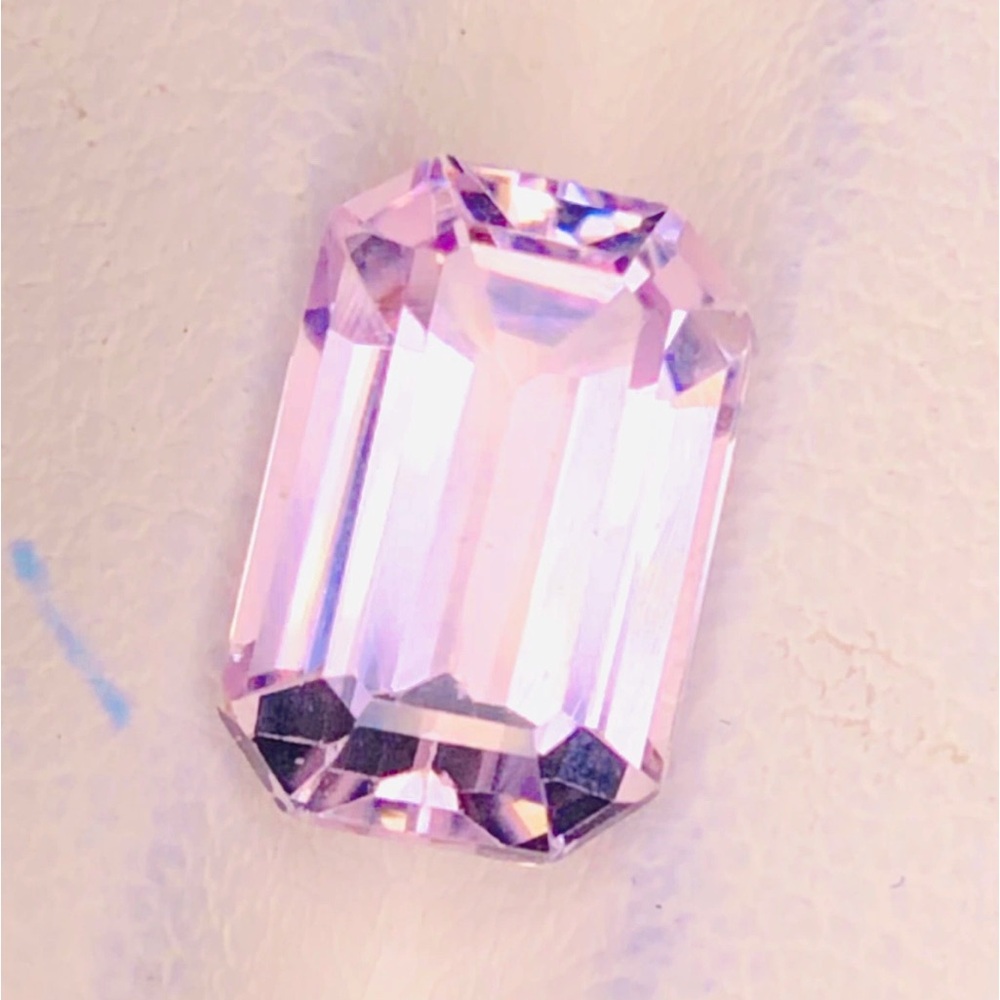 Natural Pink Color Kunzite 3.90 Ct Kunzite Ring Size